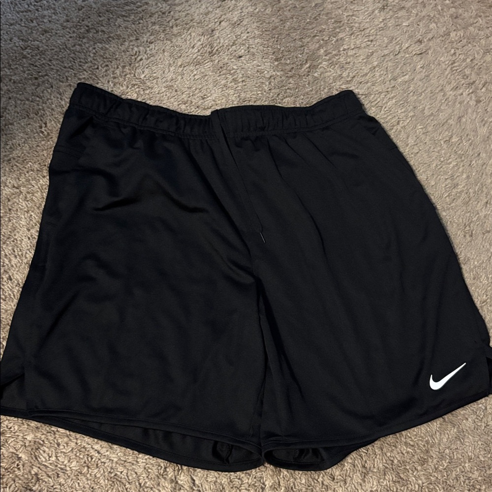 Men’s Black Athletic Shorts with Logo